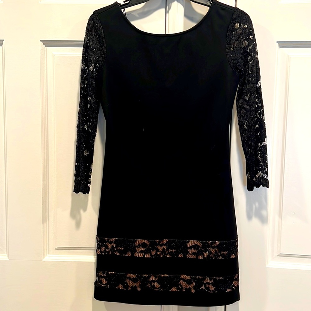 Black lace dress